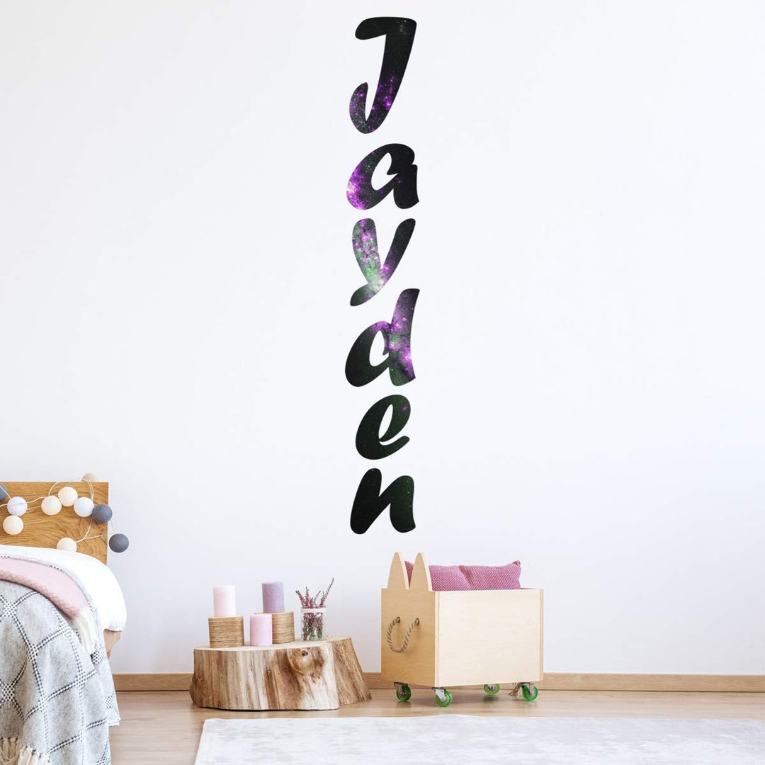 Boys Room Decor Space Wall Decal - Modern Wall Art Vinyl Lettering ...