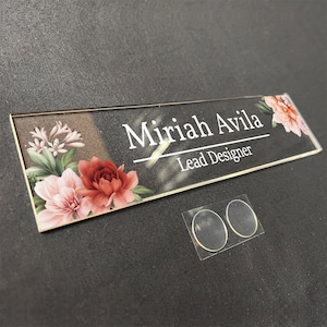 Aesthetic Decor, Office Door Name Plate Acrylic Sign for Desk or Wall ...