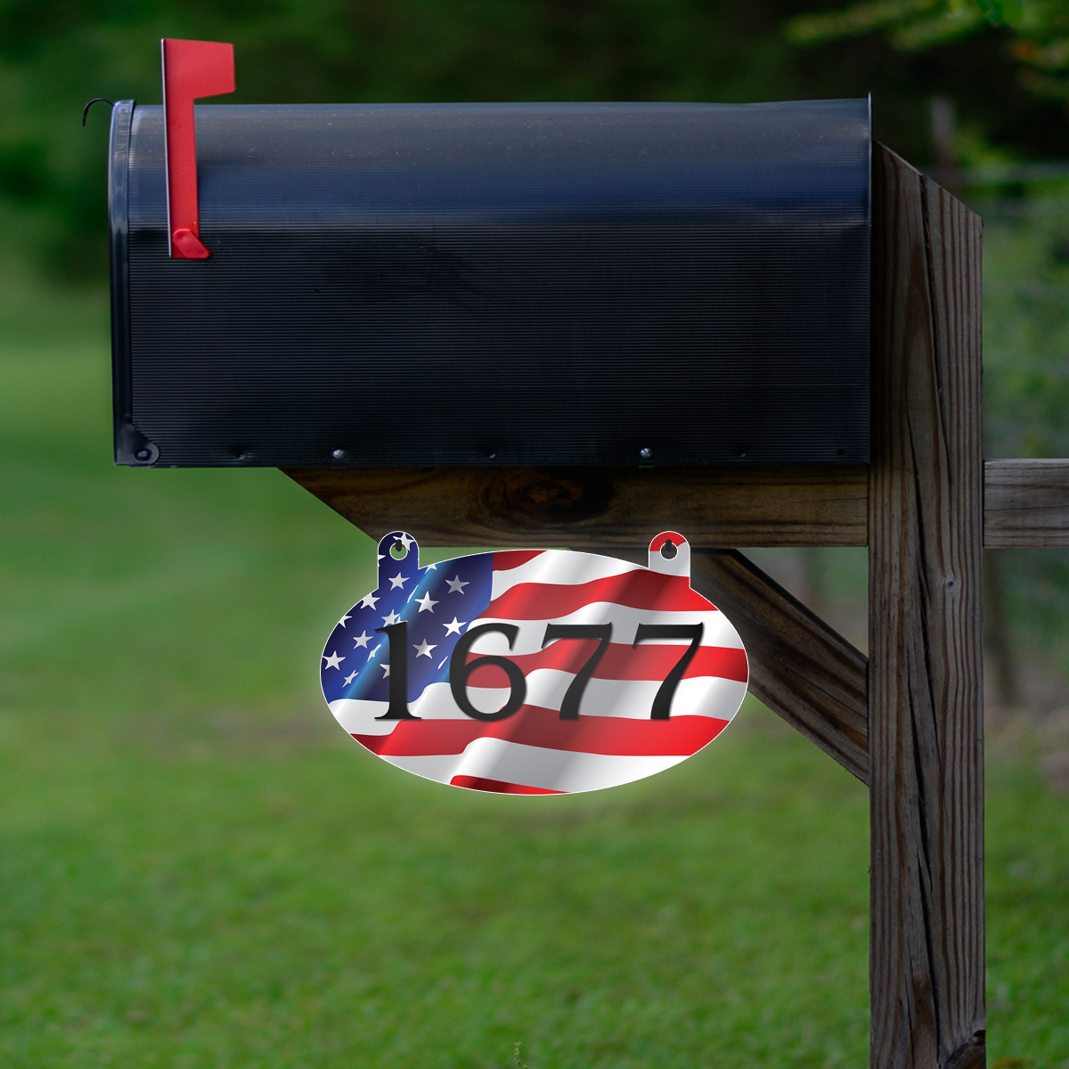 Mailbox Signs Personalized Metal House Signs Mailbox Numbers Address Plaque ...
