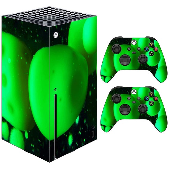 Peau verte pour console et manette Xbox Series X - Décalcomanie vinyle  lampe à lave pour s’adapter à la Xbox Series X - VWAQ XSRSX10