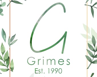 Custom Printed Dishwasher Magnetic Cover - Grimes Est. 1990 - 17"W X 23"H