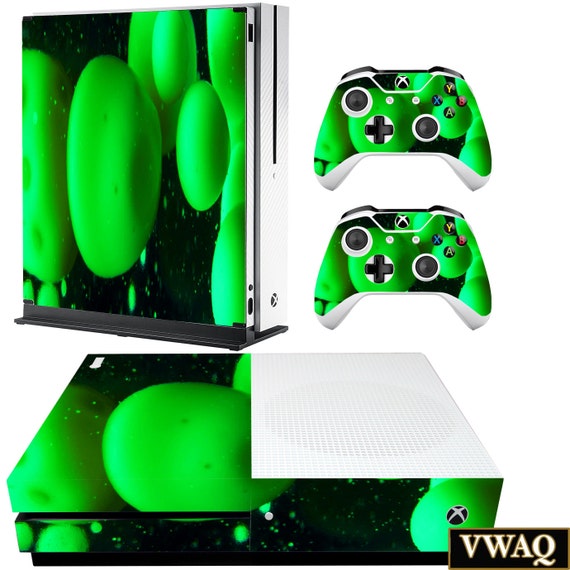 Xbox One Slim Lava Lamp Skin Decal - For Console And Controller Green Skin  For Xbox One S VWAQ-XSGC10