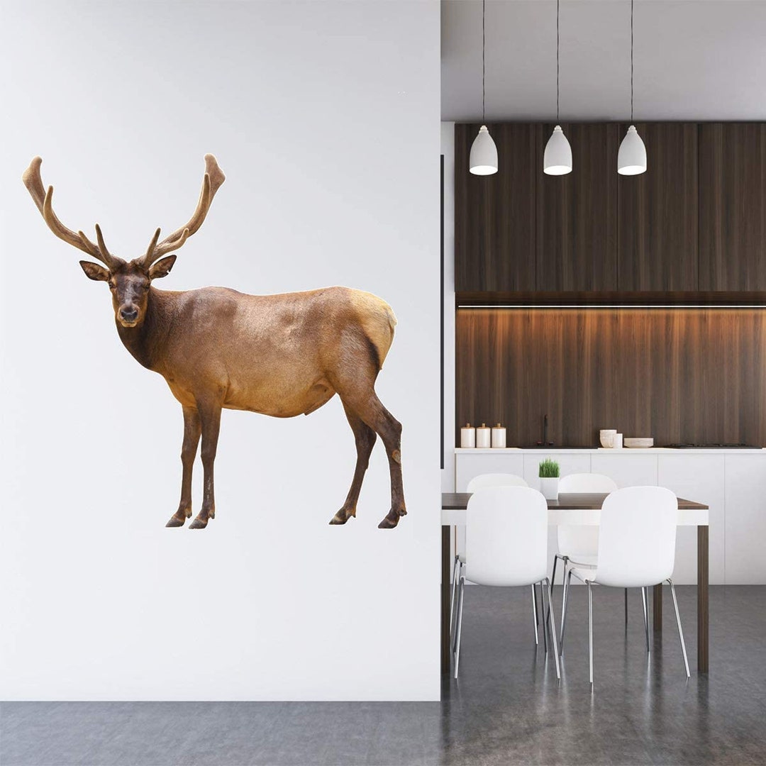 Deer Wall Decal Wildlife Animal Art Buck Home Decor Stag Sticker - VWAQ ...