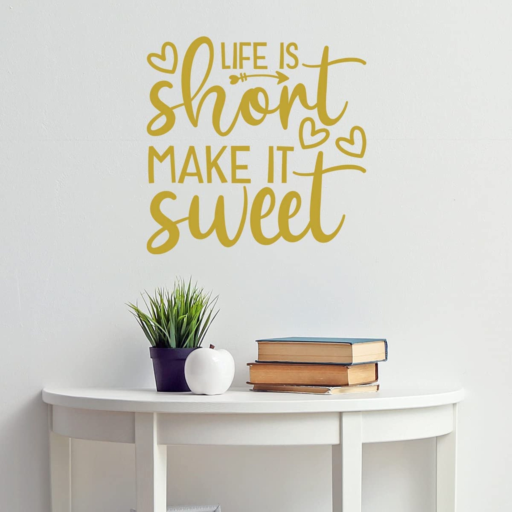 "Life Is Short Buy The Plant" Bumper Sticker – Vinyl Decal, 5 Inches, Waterproof
