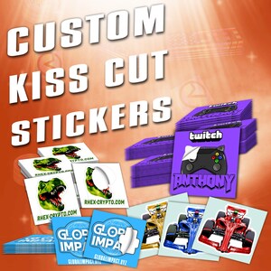 Pack De 500 Autocollants Vinyle Multicolores - Personnalisation Logo/Design - VWAQ