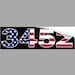 Custom USA Flag Curb Decal Curbside Address Numbers Sticker Patriotic ...