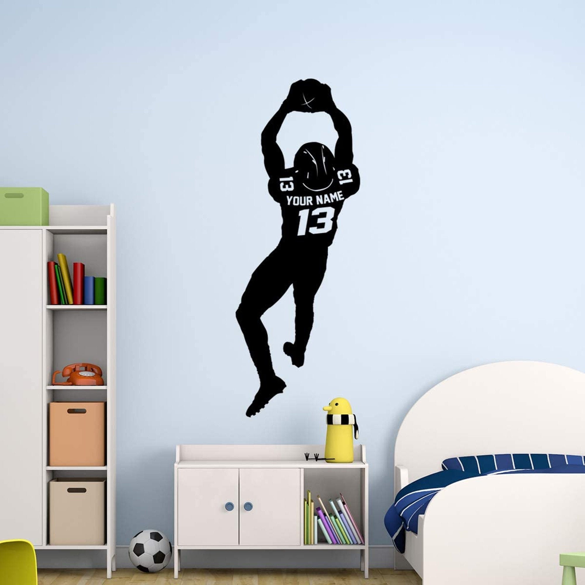 Football Players Lining Up Sports Wall Decal Sticker. #6528