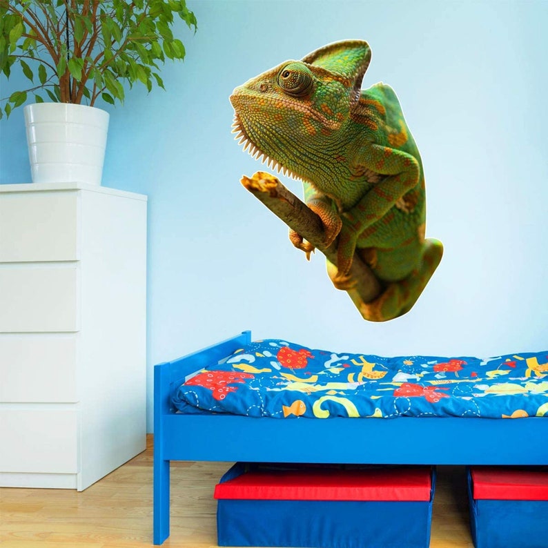 Chameleon Wall Decal Sticker Peel and Stick Animal Decor - VWAQ PAS37 ...