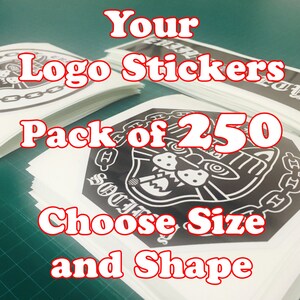 Sticker Pack - Custom Logo Stickers - Pack of 250 Full Color Sticker ...