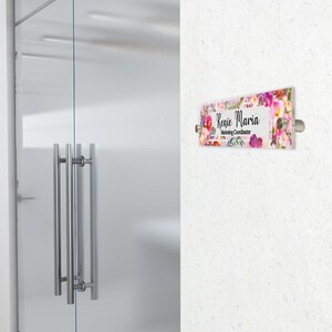 Acrylic Sign, Aesthetic Decor, Office Door Name Plate for Desk or Wall ...