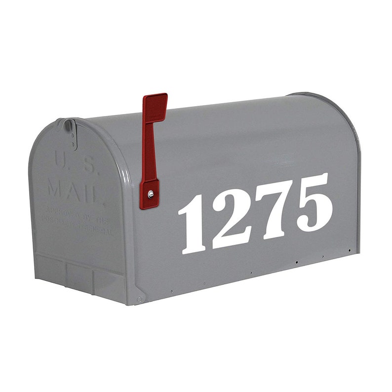 Mailbox Numbers Custom Mailbox Decal Personalized Gift Etsy