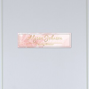 Aesthetic Decor Acrylic Sign Office Door Name Plate for Desk or Wall ...