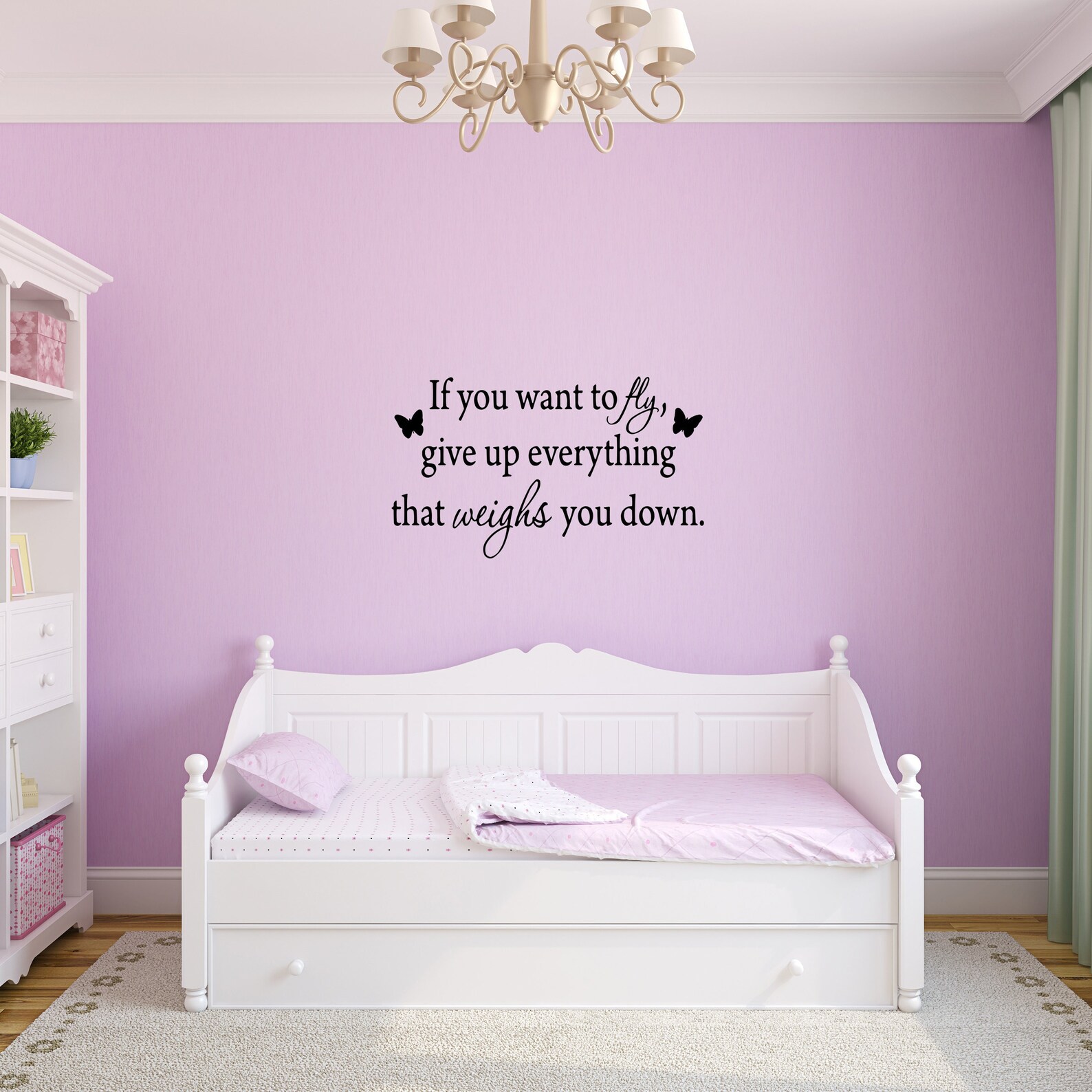 VWAQ If You Want to Fly, Give up Everything That Weighs You Down Wall ...