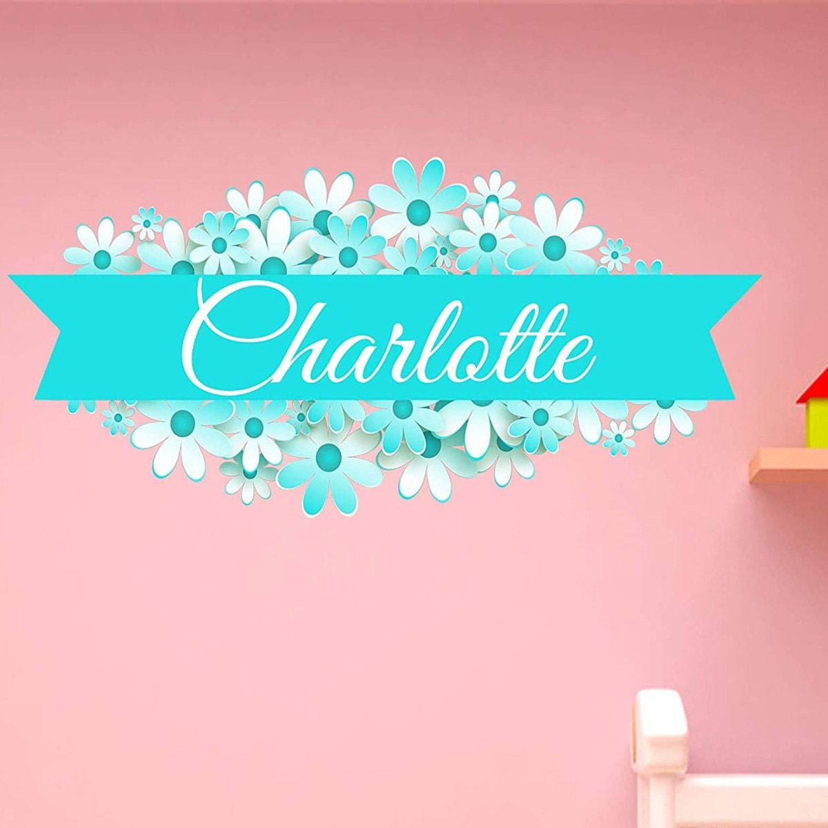 Custom Name Decal Girls Room Decor - Personalized Sticker Nursery Wall ...
