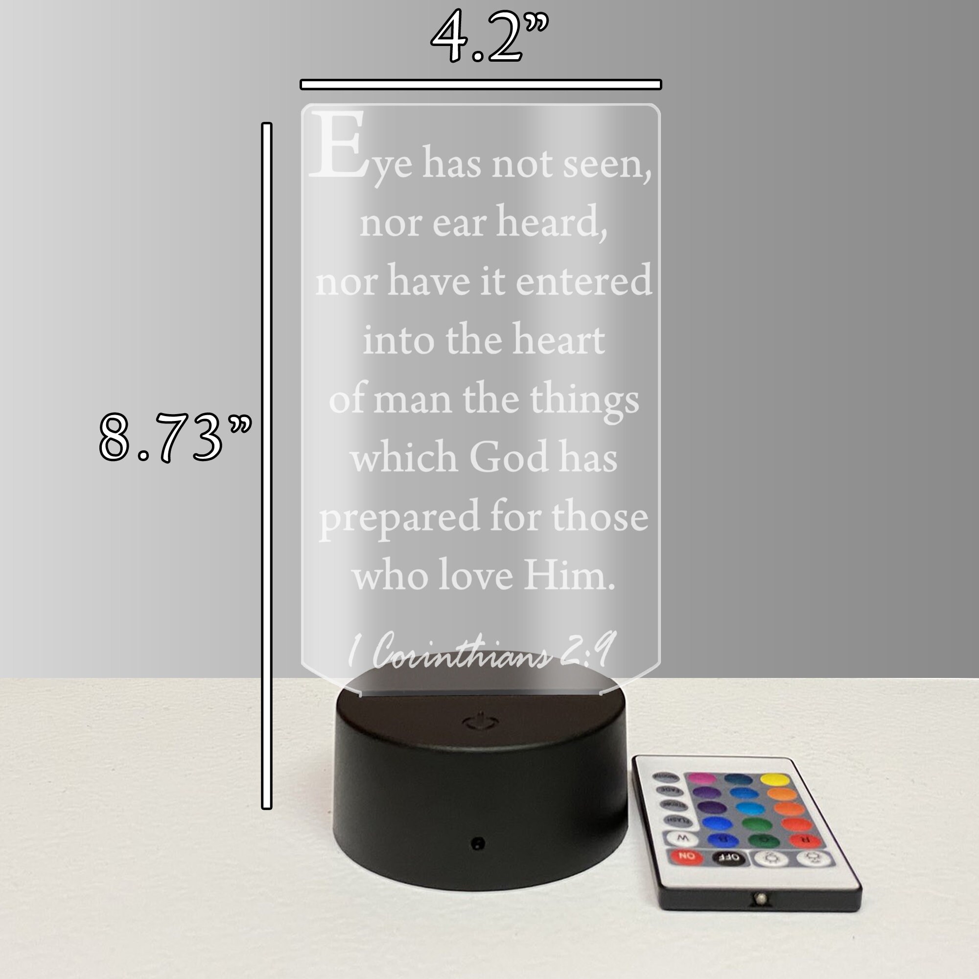 Led Bible Verse Jesus Christ is Lord Prayer Art Decor Our Father Eye ...