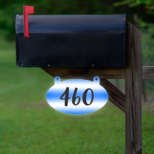 Custom Modern Metal Large House Numbers Sign Address Plaque - Personalized Reflective Aluminum Yard Sign (VWAQ-AS2S8)