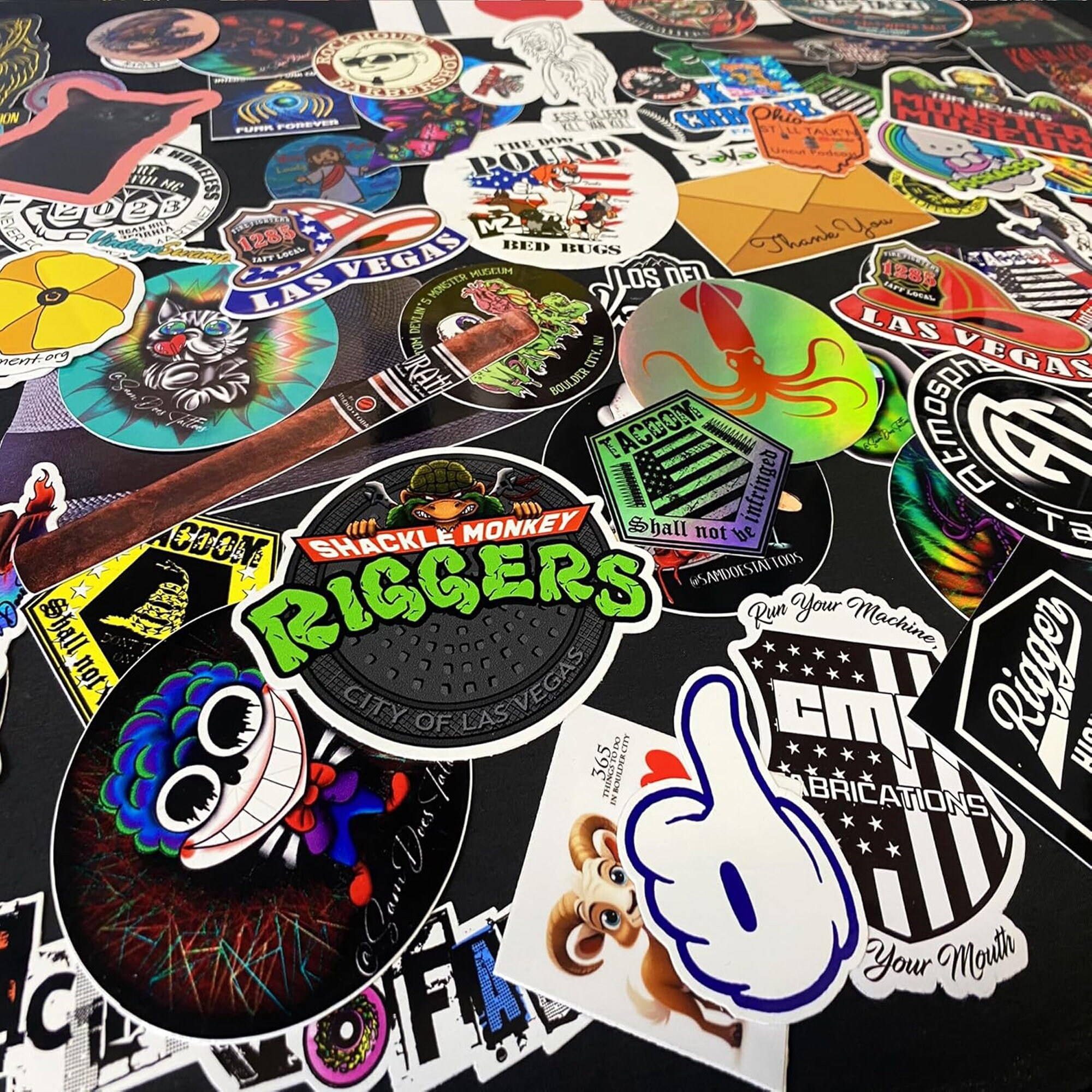 Sticker Pack - Custom Logo Stickers Pack of 100 Full Color Prints ...