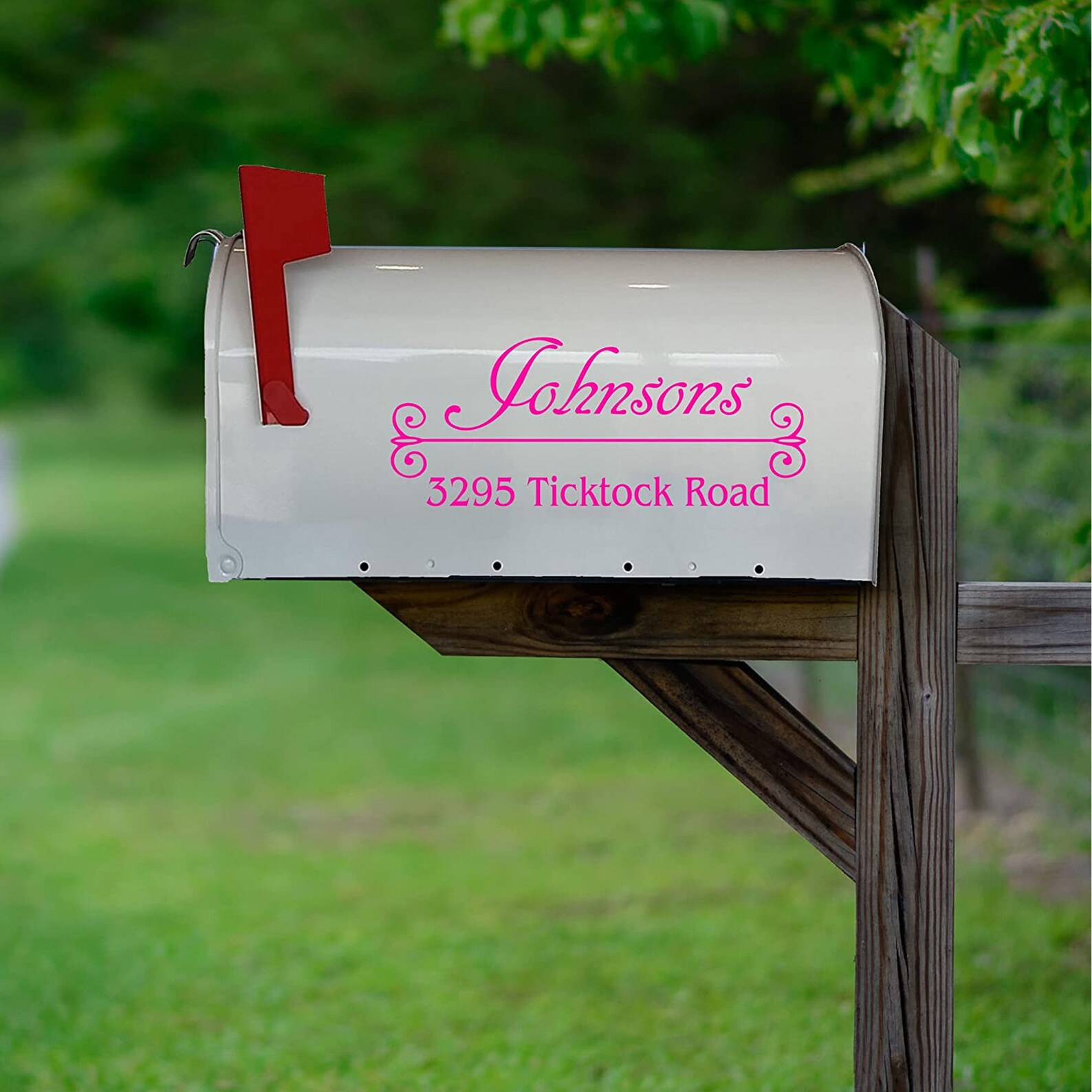 Box Sticker Address Mailbox Numbers Street Address Vinyl Decal Set of 2 - Insert Family ...