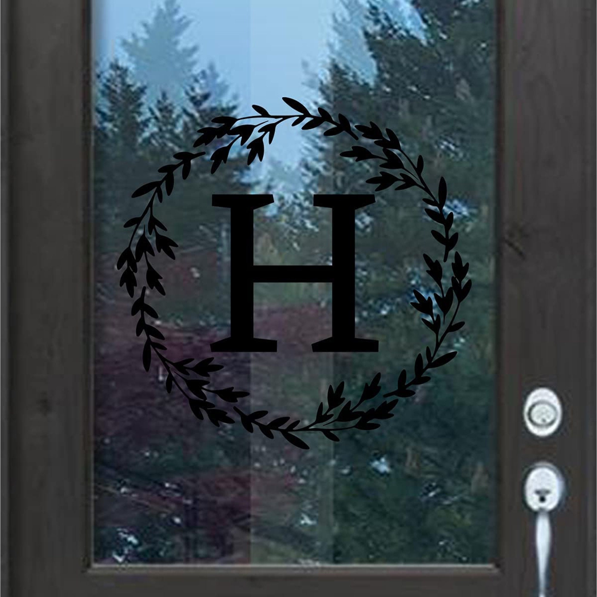 Custom Personalized Last Name Initial Letter Wall Customized Front Door ...
