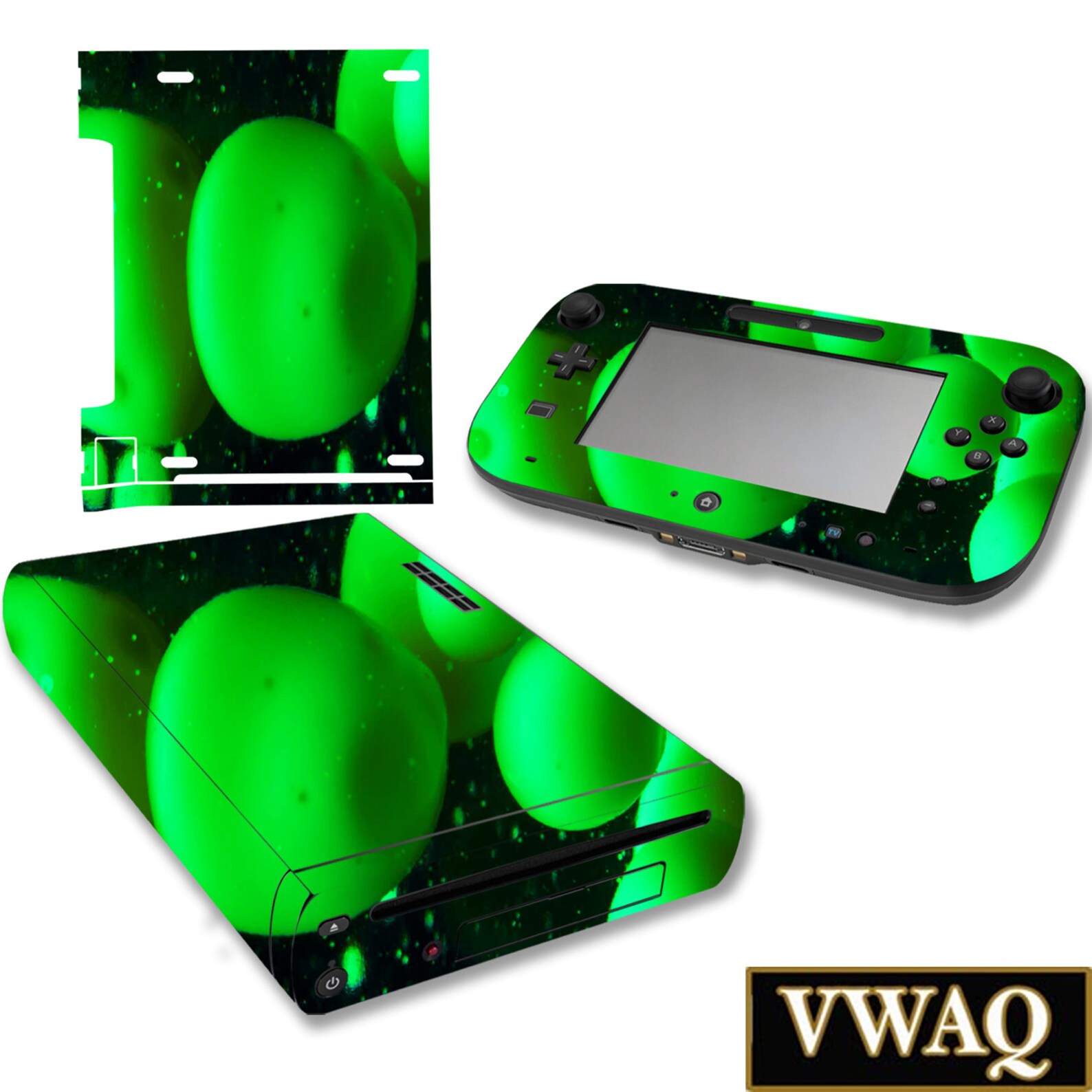 Nintendo Wii U Skin Decal Wii U Decal Sticker Console and Gamepad Lava