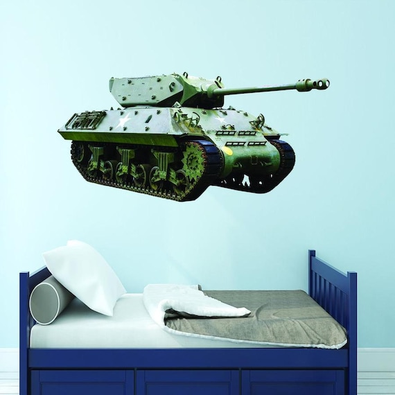 Military Tank Wall Stickers Camo Wall Art Military Peel And Stick Wall Decor Pas16