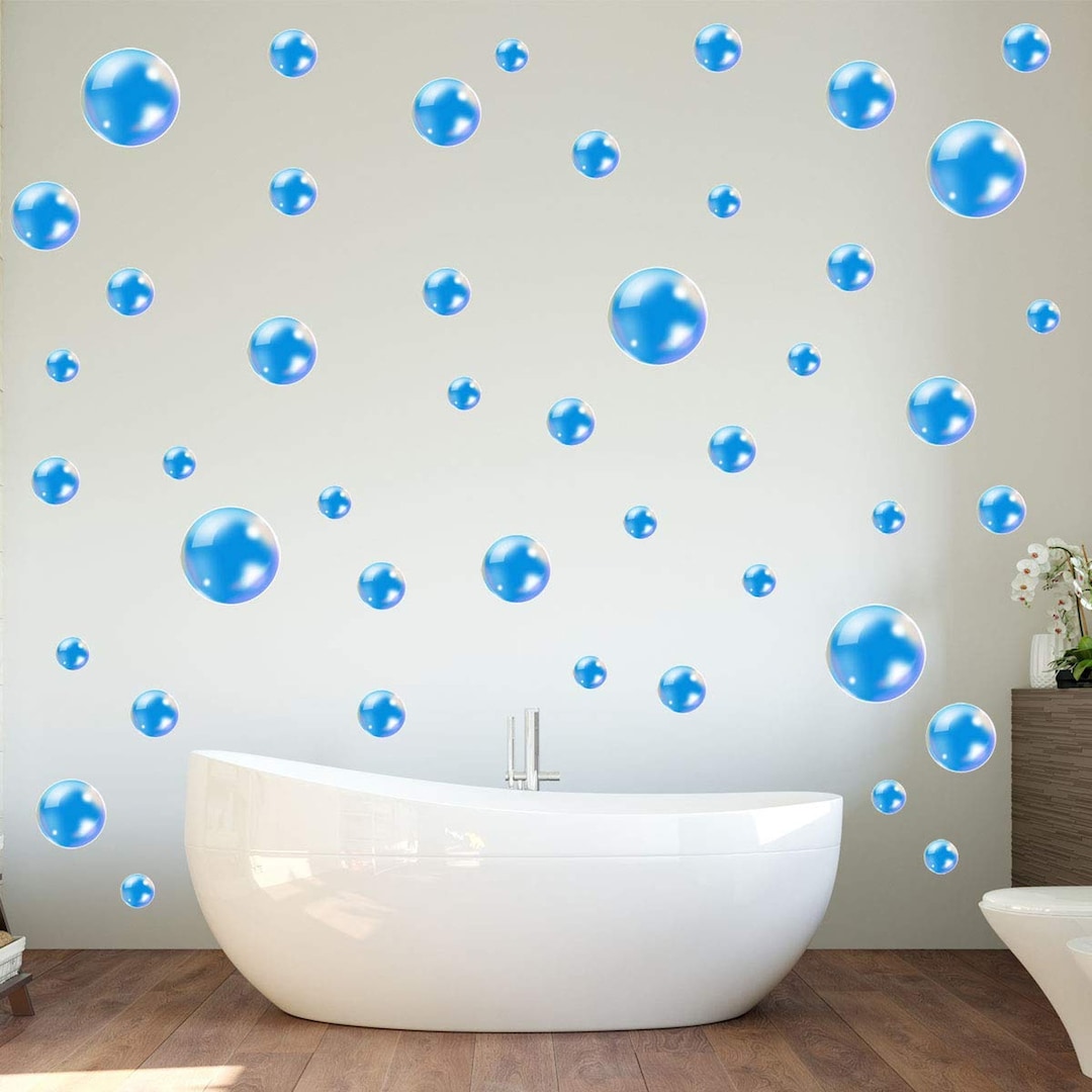 Bubbles Wall Decals - Bathroom Stickers Peel and Stick Decor 45 PCS ...