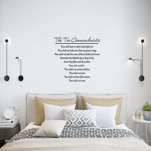 10 Commandments The Ten Wall Decals Es Words - Ten Commandments Vinyl Wall Art 10 Commandments The Ten Wall Decals Es Words - Ten Commandments Vinyl Wall Art
