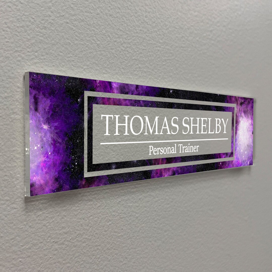 Office Door Name Plate Aesthetic Decor Acrylic Sign for Desk or Wall ...