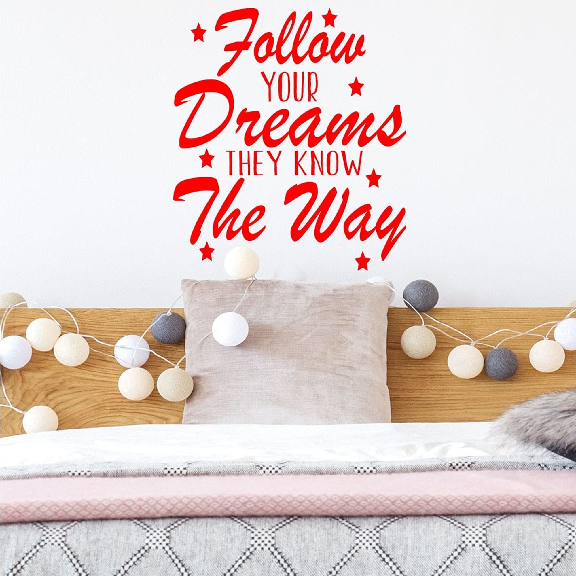 Follow Your Dreams They Know The Way Wall Decal Inspirational Etsy 日本 メッセージステッカー chase your dreams
