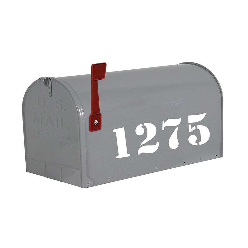 Mailbox Numbers Custom Mailbox Decal Personalized Gift Etsy