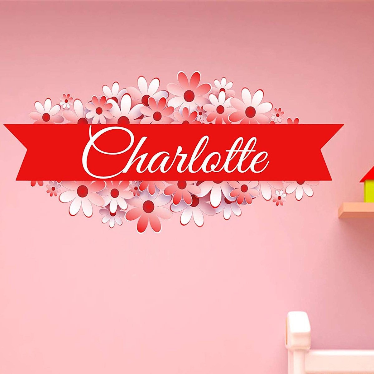 Custom Name Decal Girls Room Decor - Personalized Sticker Nursery Wall ...