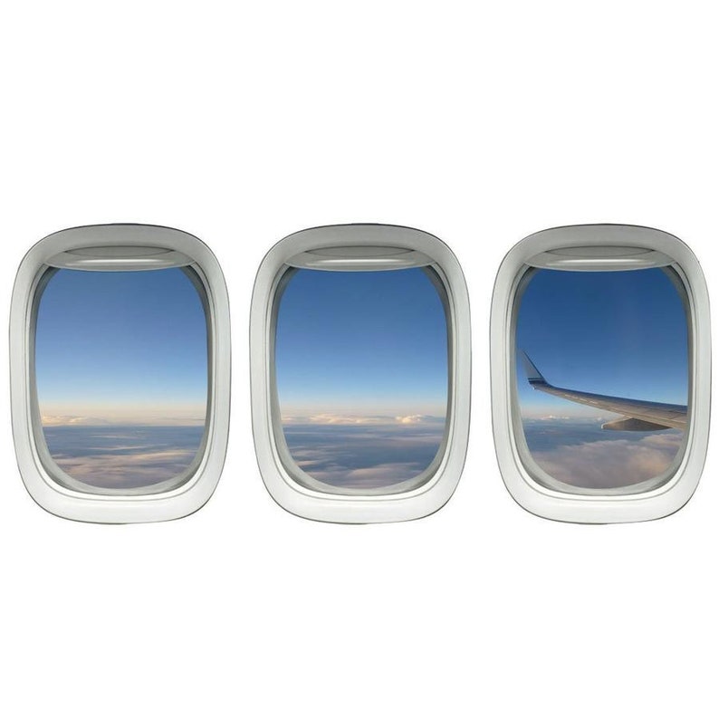 FlugzeugKunst Flugzeug Fenster Flugzeug Fenster Aufkleber