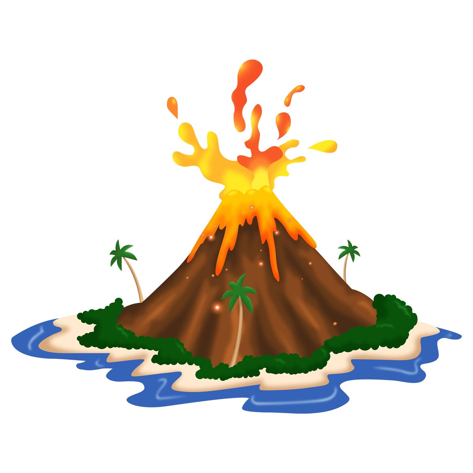 Custom Printed Volcano Wall Decal Peel and Stick 14h X 18w - Etsy