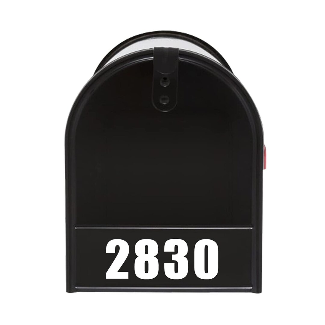 Modern Mailbox House Numbers Mailbox Decals Vinyl Lettering Custom