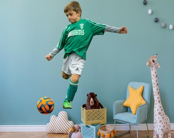 Custom Photo Wall Decal – Personalized People, Pets, Sports or Logo Sticker | Upload Your Image | Unique Action Character Decoration
