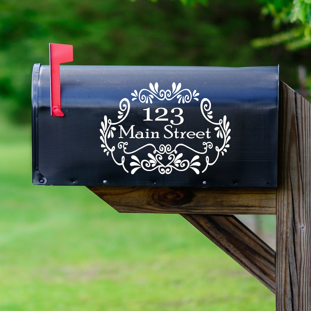 Custom Mailbox Decal - Personalized Gift - Set of 2 Customized Mailbox ...