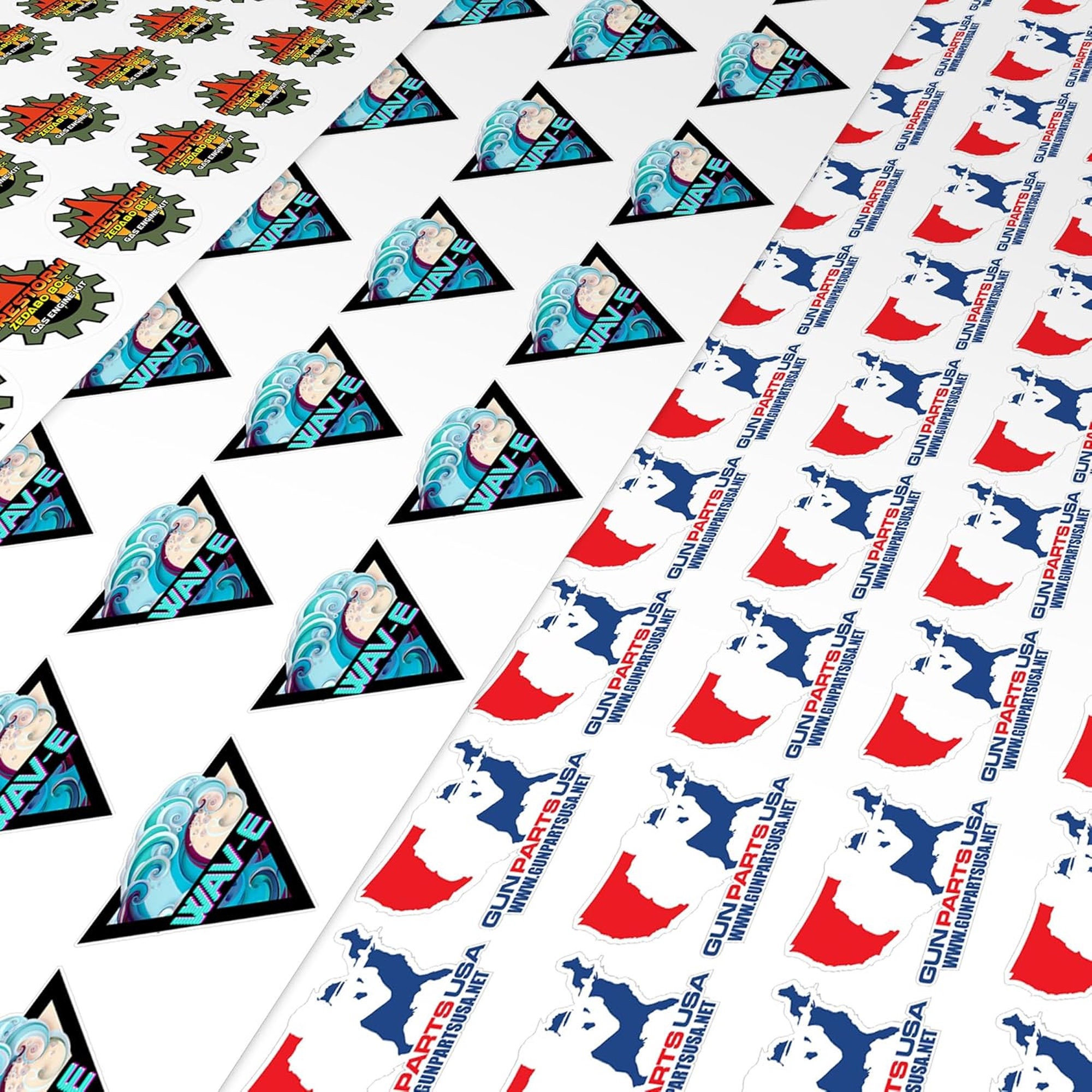 Sticker Pack - Custom Logo Stickers - Pack of 500 Full Color Sticker ...