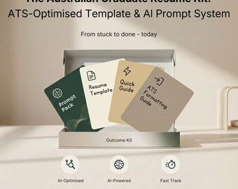 AI-Guided ATS Resume Template (Australia) | Prompt-Based CV for Graduates | Word & Google Docs