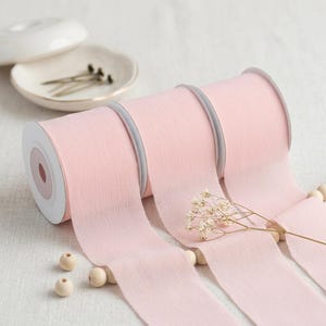 Sheer Organza Ribbon for DIY Hair Bows, Matte Translucent Crafting Trim for Gift Wrapping and Apparel