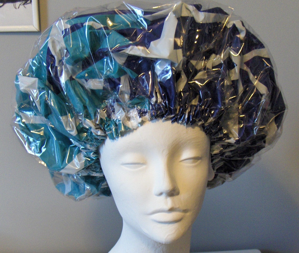 Big Curls Bath Jumbo Shower Cap Waterproof Processing Etsy
