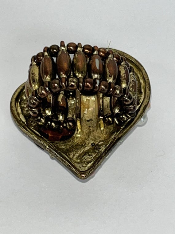 Boho Heart Statement Ring | Crystal, Rhinestone &… - image 4
