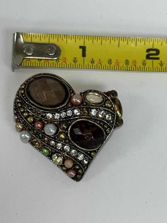 Boho Heart Statement Ring | Crystal, Rhinestone &… - image 7