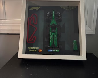 LEGO Formula 1 Frame - 2025 Aston Martin Motorsport Wall Art - Driver Edition FULLY ASSEMBLED