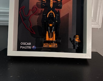 LEGO Formula 1 Frame - 2025 Mclaren Motorsport Wall Art - Driver Edition FULLY ASSEMBLED