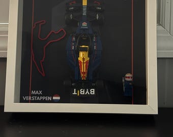 LEGO Formula 1 Frame - 2025 Red Bull Racing Motorsport Wall Art - Driver Edition FULLY ASSEMBLED