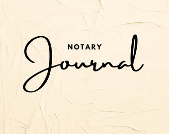 Contemporary Modern Notary Journal