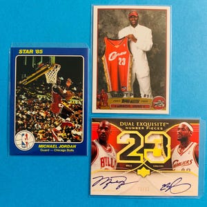 Kobe Bryant, Michael Jordan, Lebron James Jersey Patch Card - Etsy