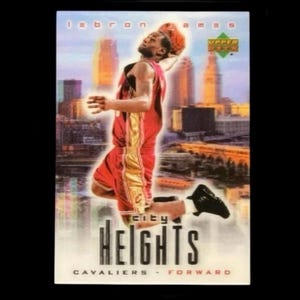 Tarjeta de novato de LEBRON JAMES - 2003 Upper Deck 3D Lenticular SP (rc) *Auténtica*