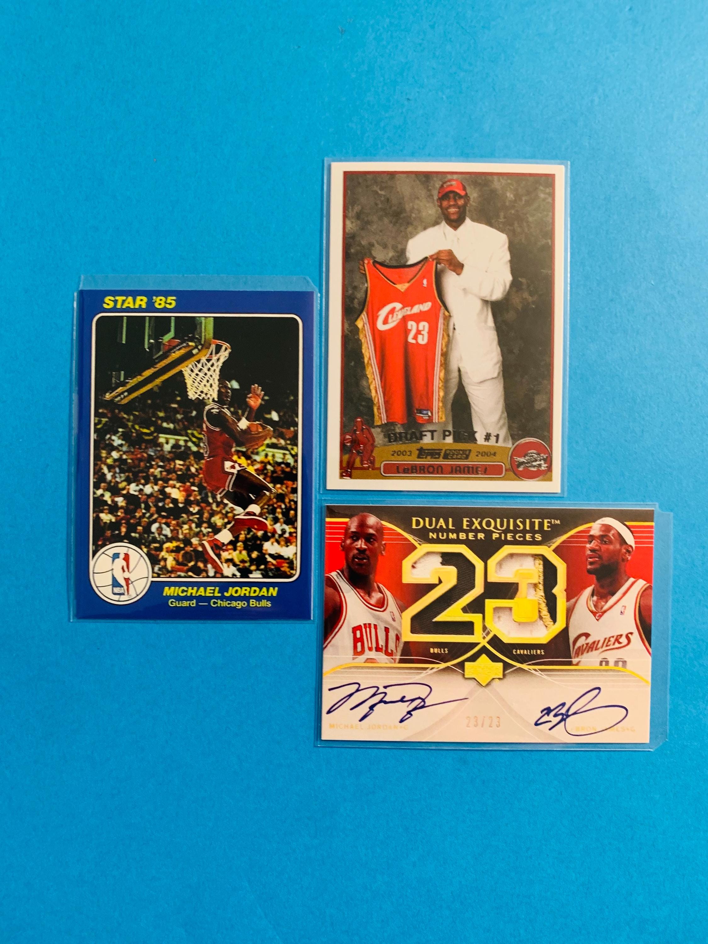 Kobe Bryant, Michael Jordan, Lebron James Jersey Patch Card - Etsy