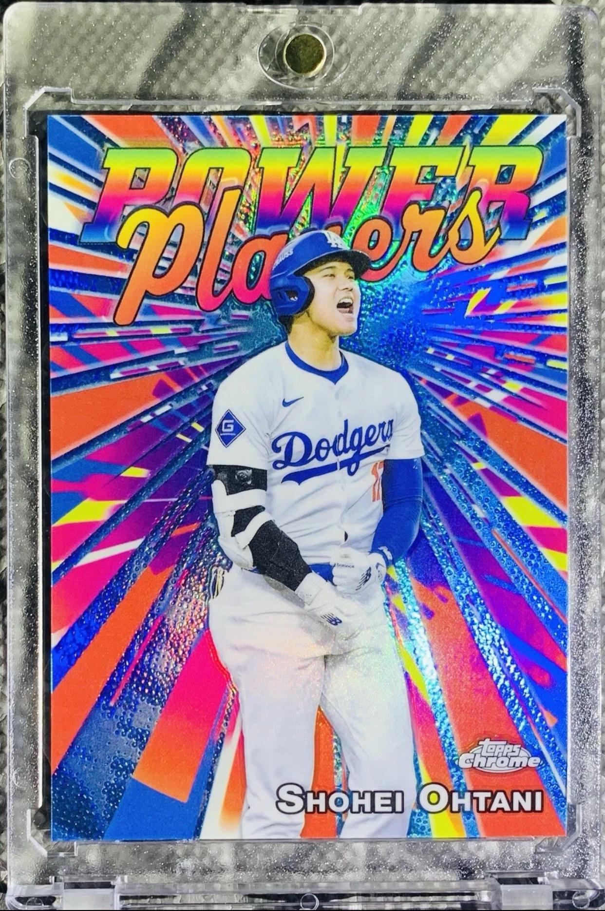 Topps Color Pyramid SHOHEI OHTANI Topps Color Burst Refractor Card - Los Angeles Dodgers 4x ...